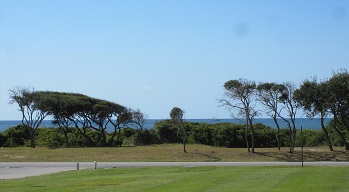 Oak Island Golf Course and ocean at Caswell Beach NC